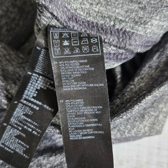 Forever 21 Heather Gray and Neon Yellow Workout Leggings sz XS - Picture 5 of 5